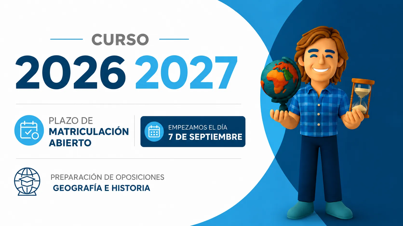 Curso oposiciones Geografía e Historia 2026-2027